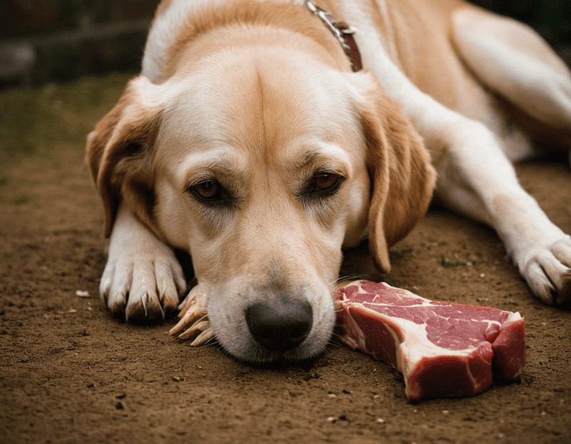 cane con dieta barf