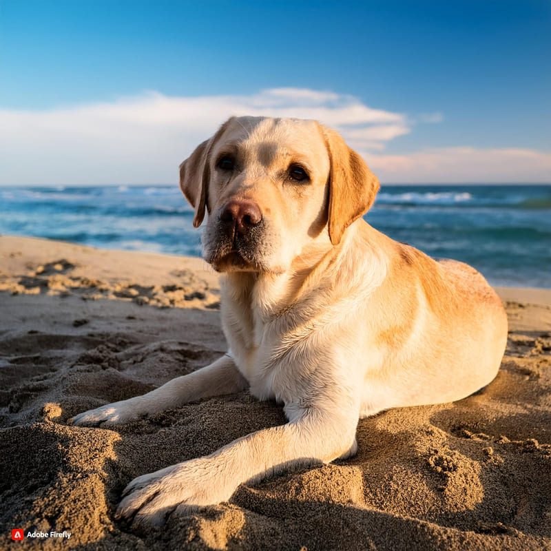 cane al mare Pelo del Cane in Estate