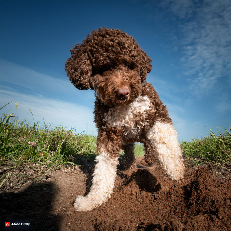 Firefly lagotto romagnolo che gira su se stesso oppure che scava 47388