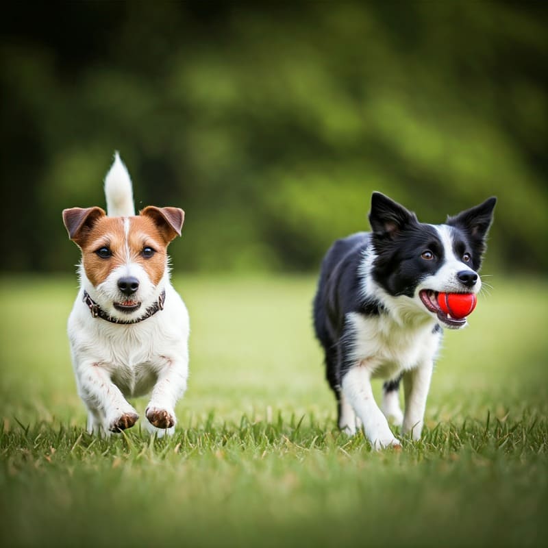 jack russell e border collie che giocano cani per proprietari sportivi